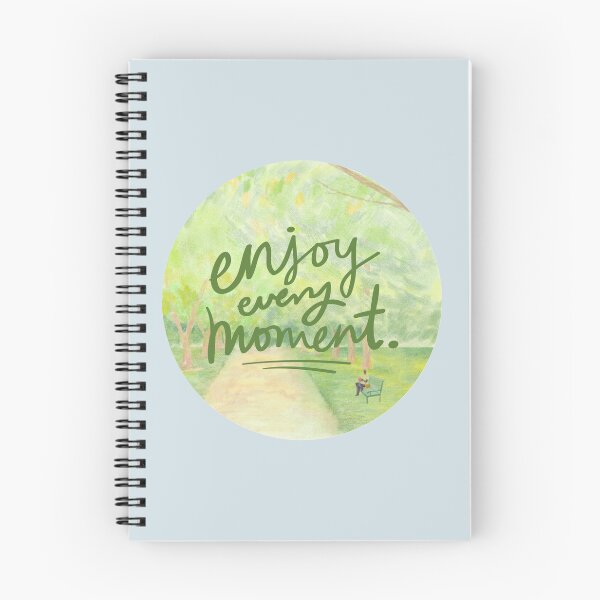 Item preview, Enjoy Every Moment Circle Scenic Nature Design designed and sold by Studio Sonder.