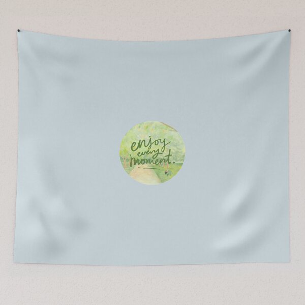 Item preview, Enjoy Every Moment Circle Scenic Nature Design designed and sold by Studio Sonder.