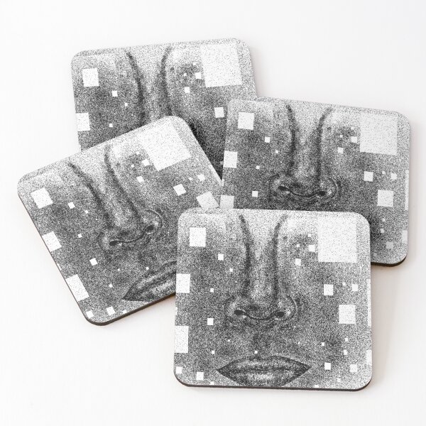 Item preview, Dotted Blind Eye – Abstract Vision Art with Minimalist Dots Design designed and sold by dilupshop.