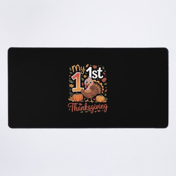 Item preview, My First Thanksgiving - Cute Happy Turkey Day designed and sold by dainegilbert.