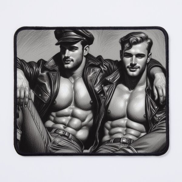 Item preview, 1940 When We Were Young Tom of Finland Tribute Leather Bikers Pride Graphic Design designed and sold by ItsAKinkThing.