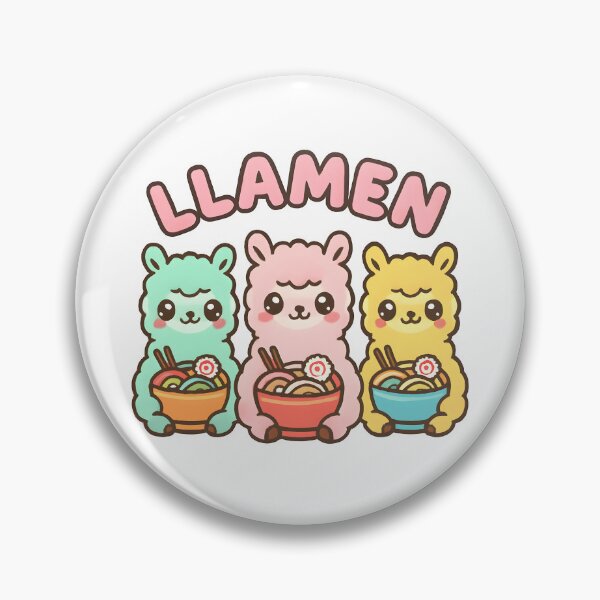 Item preview, Llamen Funny Llama Ramen Pun designed and sold by DamnGoodDesign.