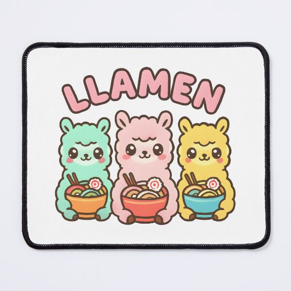 Item preview, Llamen Funny Llama Ramen Pun designed and sold by DamnGoodDesign.