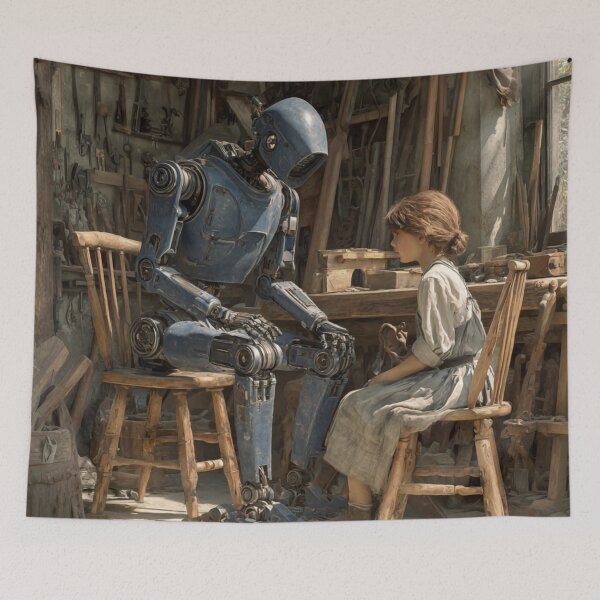 Item preview, Carpenter's Teacher Art Painting designed and sold by GrinGalore.