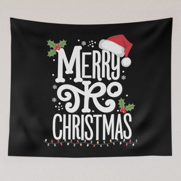 Item preview, Decorative Swirl Merry Christmas designed and sold by sandrahofer-art.