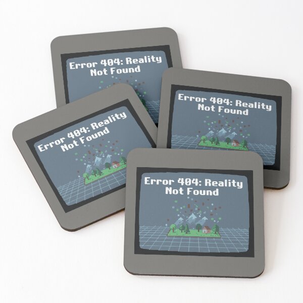 Item preview, Error 404: Reality Not Found – Funny Coder & Gamer Design designed and sold by VenDecoArt.