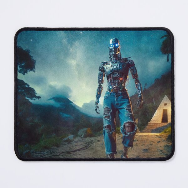 Item preview, Futuristic Robot in Ancient Landscape designed and sold by Phil Perkins.