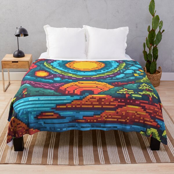 Item preview, Dawn over the Forest Lake Pixel Art Landscape | Pixel Art Lover designed and sold by UnhingedBird.