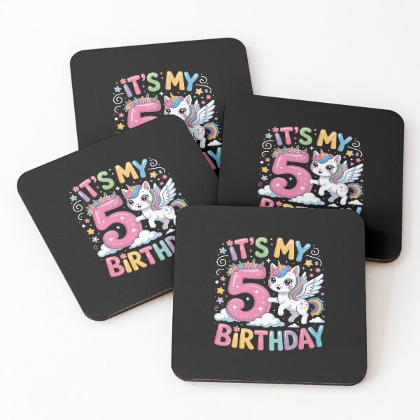 Item preview, 5 Birthday Unicorn designed and sold by jkrphoto.