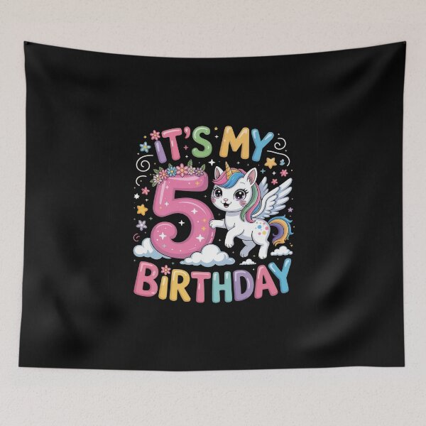 Item preview, 5 Birthday Unicorn designed and sold by jkrphoto.
