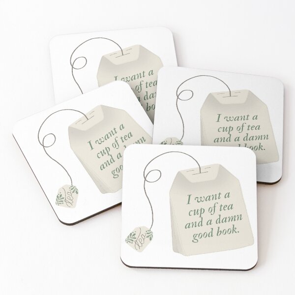 Item preview, A cup of tea and a damn good book designed and sold by Caitxreads.