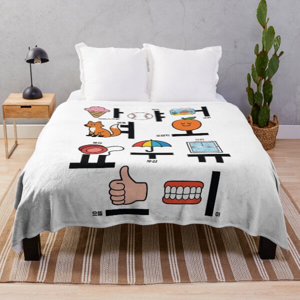 Item preview, Korean Vowels Poster | Cute Hangul Words & Colorful Language Learning Art designed and sold by JOOKDesign.