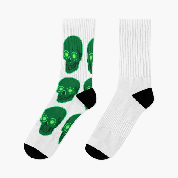 Item preview, Neon Skull Grid – Glowing Green Energy designed and sold by ustylelab.