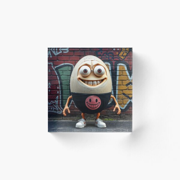 Artikelvorschau, Humpty Dumpty Ei mit einem lustigen Gesicht entworfen und verkauft von Henrybubbles400.