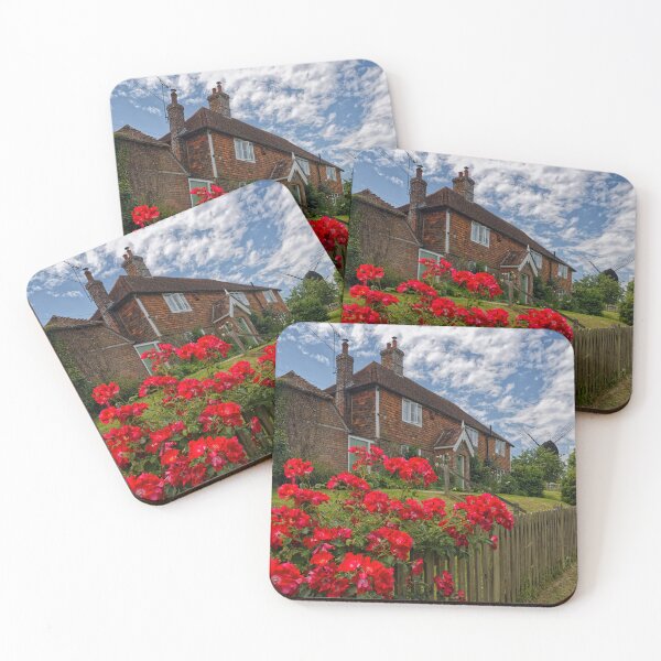 Item preview, Roses on the fence at Mill House and Windmill in Rolvenden Kent England UK designed and sold by John Gilham - Landscape Photography.