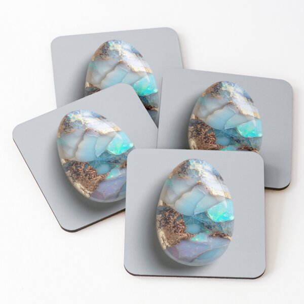 Item preview, Opalite Gemstone with Gold Veins – Iridescent Crystal Mystical Stone designed and sold by Tommy's Arts.