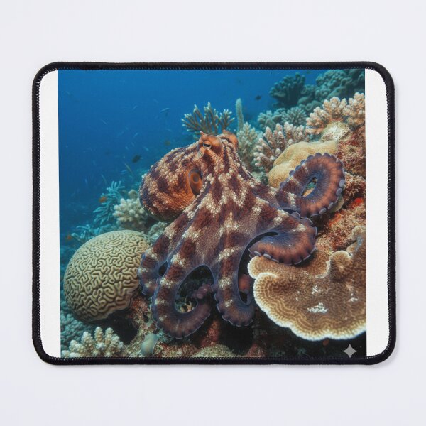 Item preview, King of Camouflage | Big Blue Octopus Art  designed and sold by FusionOfTrends.