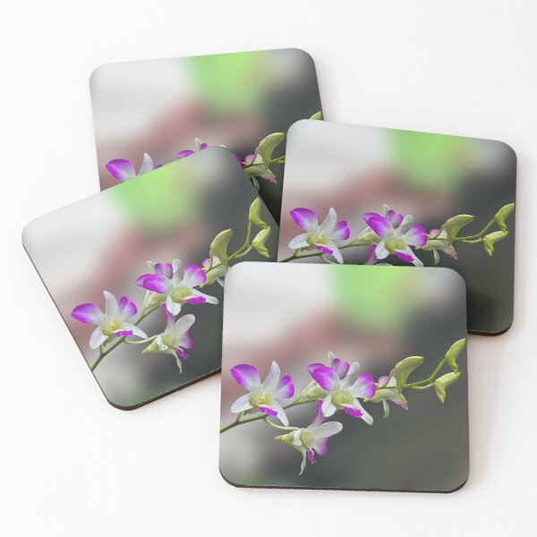 Item preview, Exotic Purple and White Dendrobium Orchid Spray. designed and sold by PorRayong.