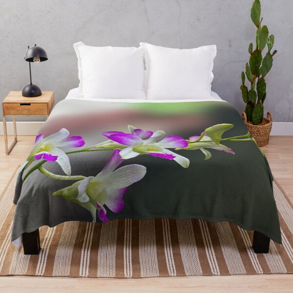 Item preview, Exotic Purple and White Dendrobium Orchid Spray. designed and sold by PorRayong.