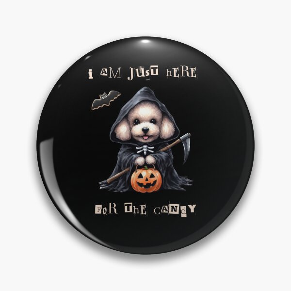 Item preview, Poodle for Halloween I am just here for the candy  designed and sold by Polarctica.
