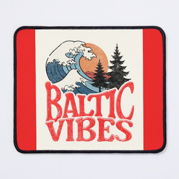 Item preview, Baltic Vibes – Retro Coastal Wave Design designed and sold by ikidyounot.