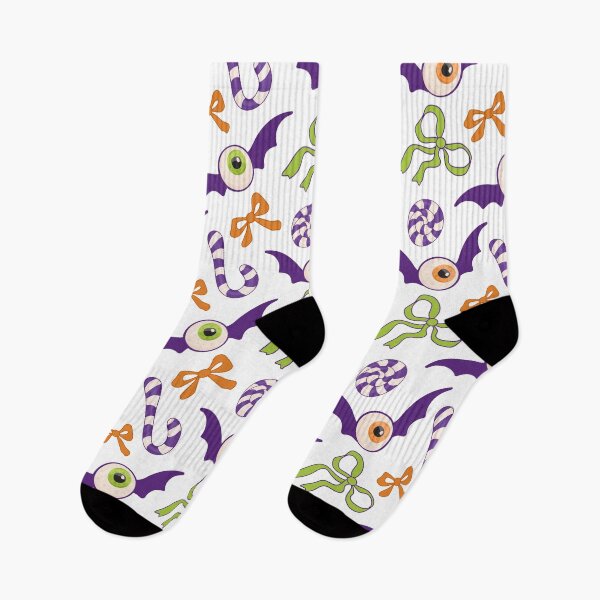 Item preview, Halloween candy, bow, and flying eyes, pattern designed and sold by Deepness2023.
