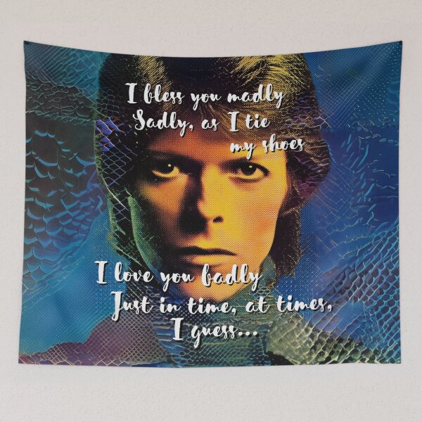 Item preview, David Bowie Ziggy Stardust Galaxy Vintage Music Icon 70s Art Starman Life on Mars Space Oddity Cygnet Committee Lyrics  designed and sold by Perfect Alchemy.
