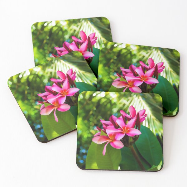 Item preview, Tropical Impressions - Vivid Pink Plumeria Blossoms designed and sold by Georgia Mizuleva.