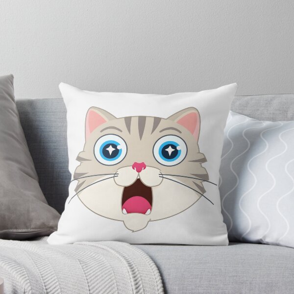 Item preview, Amazed Cartoon Cat Face designed and sold by BeLdiAuRa.
