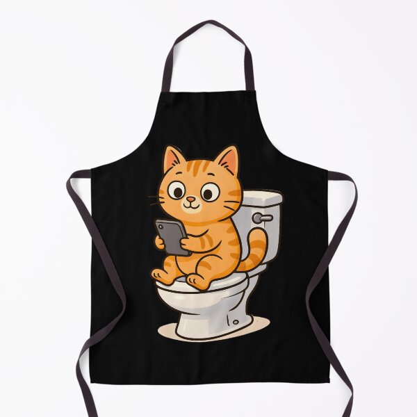 Item preview, A CUTE CAT SITTING IN THE BATHROOM designed and sold by infinitearte.