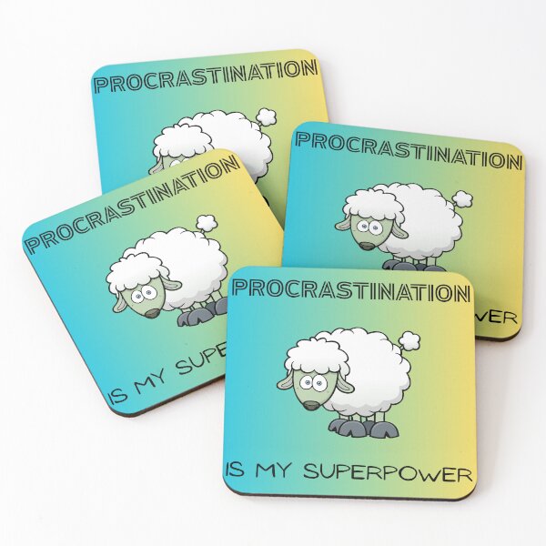Item preview, Procrastination is my Superpower  designed and sold by The Courtesan Boutique.