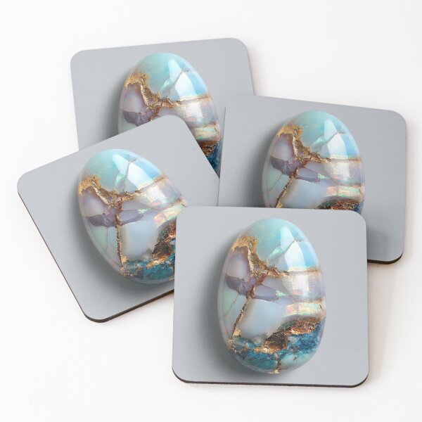 Item preview, Opalite Gemstone with Gold Veins – Iridescent Crystal Mystical Stone designed and sold by Tommy's Arts.