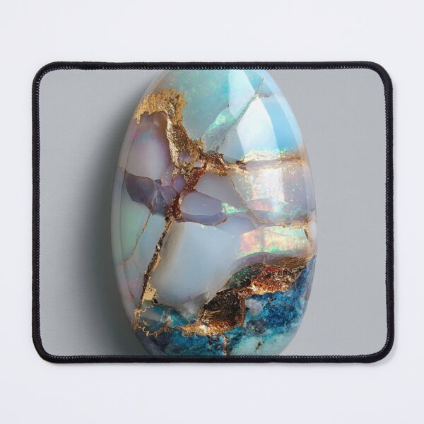 Item preview, Opalite Gemstone with Gold Veins – Iridescent Crystal Mystical Stone designed and sold by Tommy's Arts.