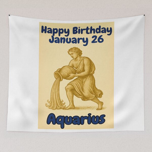 Item preview, Birthday Zodiac Sign – January 26 designed and sold by ariksworld.