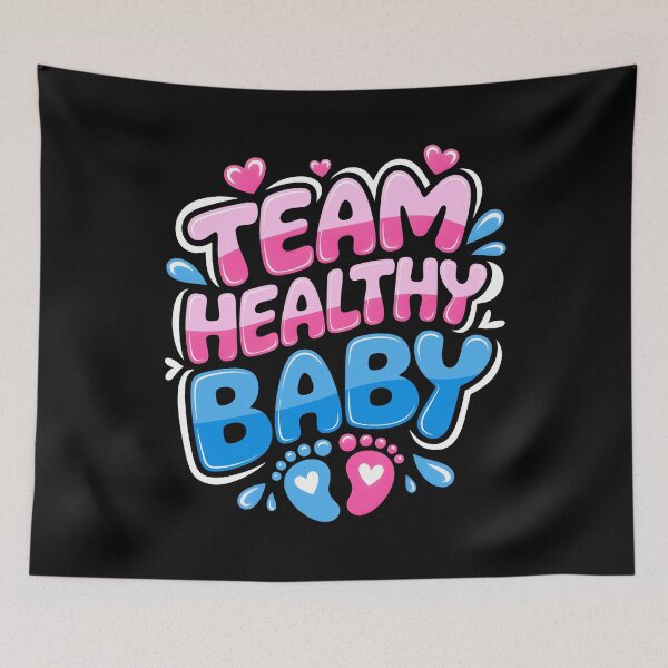 Item preview, Team Healthy Baby - Baby Gender Reveal Party designed and sold by KarimSoCute.