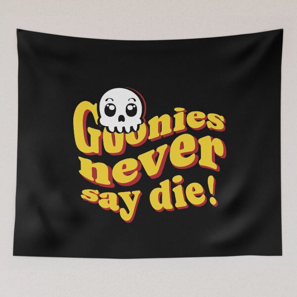 Item preview, Goonies Never Say Die! Arcade Neon Skull Groovy Dark Apparel designed and sold by PauRicart.