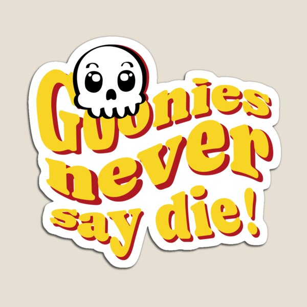 Item preview, Goonies Never Say Die! Arcade Neon Skull Groovy Dark Apparel designed and sold by PauRicart.