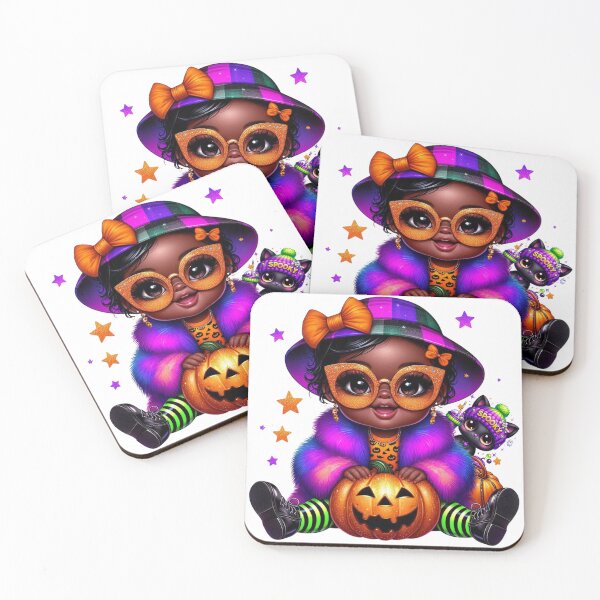 Item preview, Afro Toddler Halloween Magic with Kitty designed and sold by Lulunza.