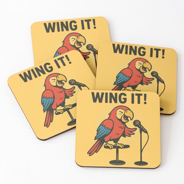 Artikelvorschau, WING IT! - Stand-Up-Comedy-Papagei entworfen und verkauft von SillyPawsStudio.