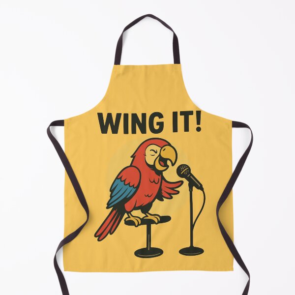 Item preview, WING IT! - Stand-Up Comedy Parrot designed and sold by SillyPawsStudio.