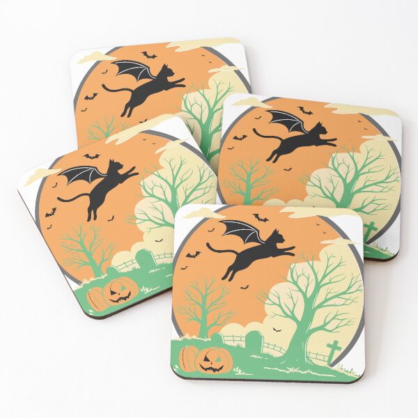 Item preview, Silhouette Black Cat Illustration designed and sold by AL AMIN.