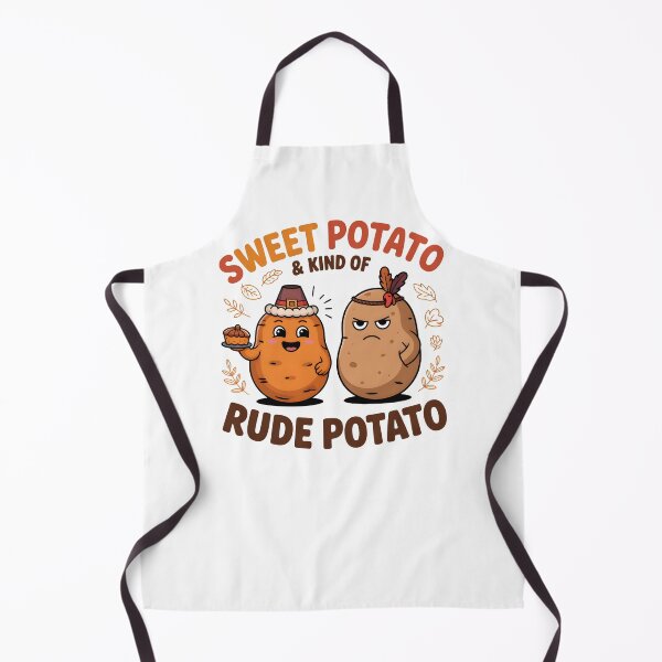 Item preview, Sweet Potato and Kind of Rude Potato - Funny Matching Thanksgiving Couple & Best Friends Design. designed and sold by ZyziowskyArt.
