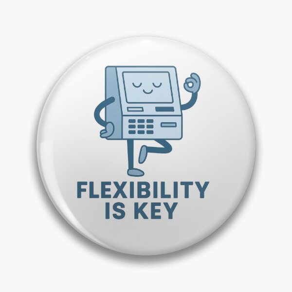 Item preview, Flexibility Is Key – ATM Yoga Meme Shirt designed and sold by Design Express.