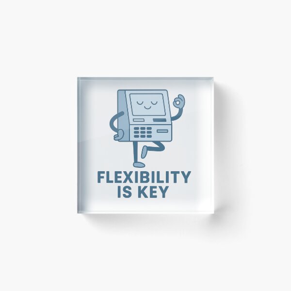 Item preview, Flexibility Is Key – ATM Yoga Meme Shirt designed and sold by Design Express.