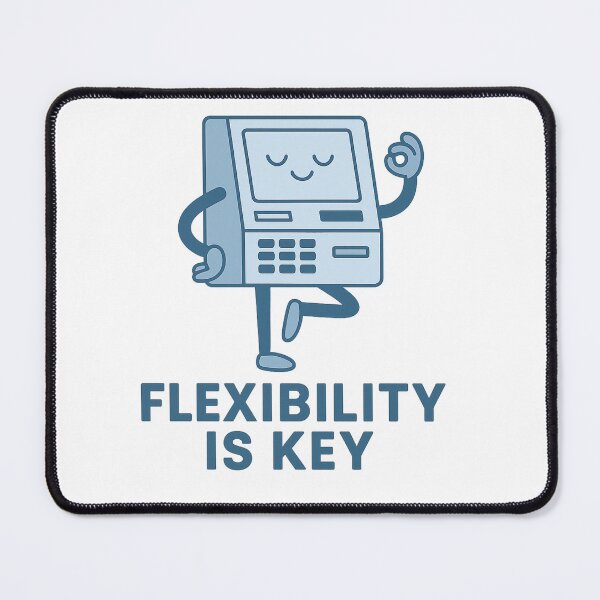 Item preview, Flexibility Is Key – ATM Yoga Meme Shirt designed and sold by Design Express.