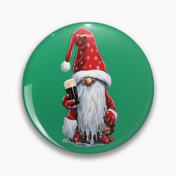 Item preview, Festive Gnome Holding A Glass Of‎ Irish Dry Stout designed and sold by taiche.