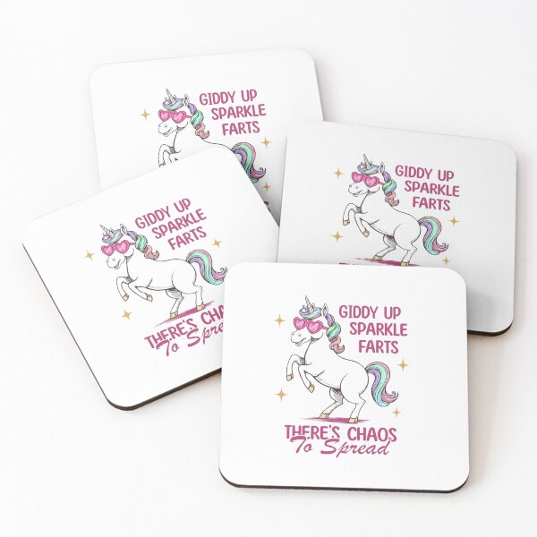 Item preview, Giddy Up Sparkle Farts — Unicorn Chaos Funny Sarcastic Quote designed and sold by Colorful-Garden.