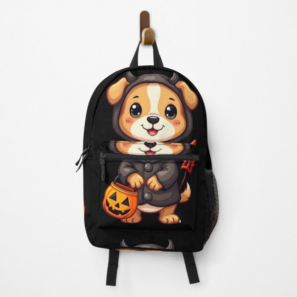 Item preview, Halloween Dog, Devil Puppy, Cute Beagle, Trick or Treat Dog, Kawaii Halloween Pet, Pumpkin Bucket Puppy designed and sold by ArtDesignTp.
