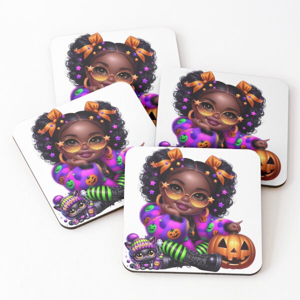 Item preview, Black Girl Pumpkin Outfit and Cat Friend designed and sold by Lulunza.