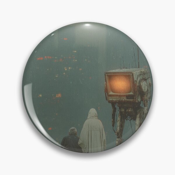 Item preview, TV Robot Old People Lifestyle Art designed and sold by GrinGalore.
